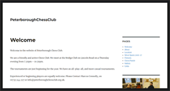 Desktop Screenshot of peterboroughchessclub.org.uk