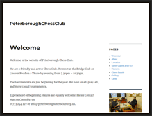 Tablet Screenshot of peterboroughchessclub.org.uk